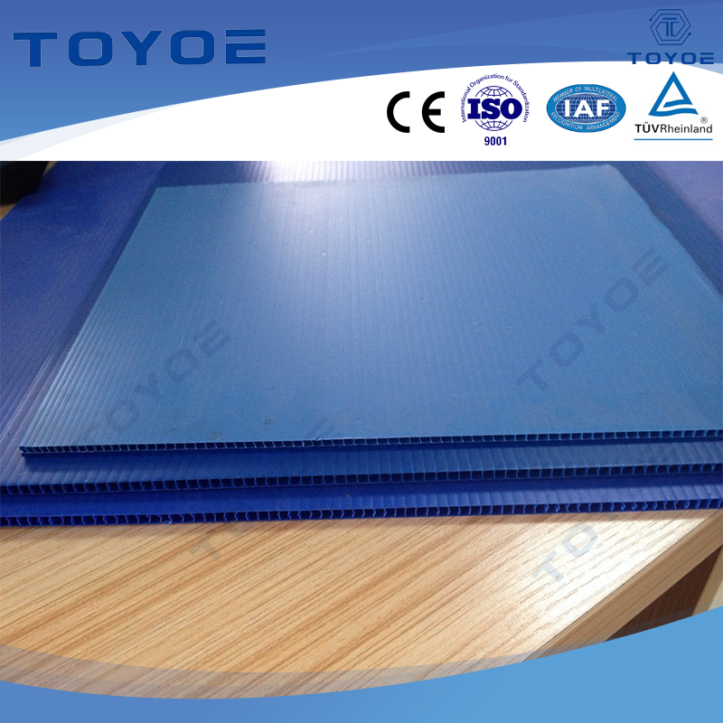 Panneaux creux en plastique colorés polyvalents, conception légère