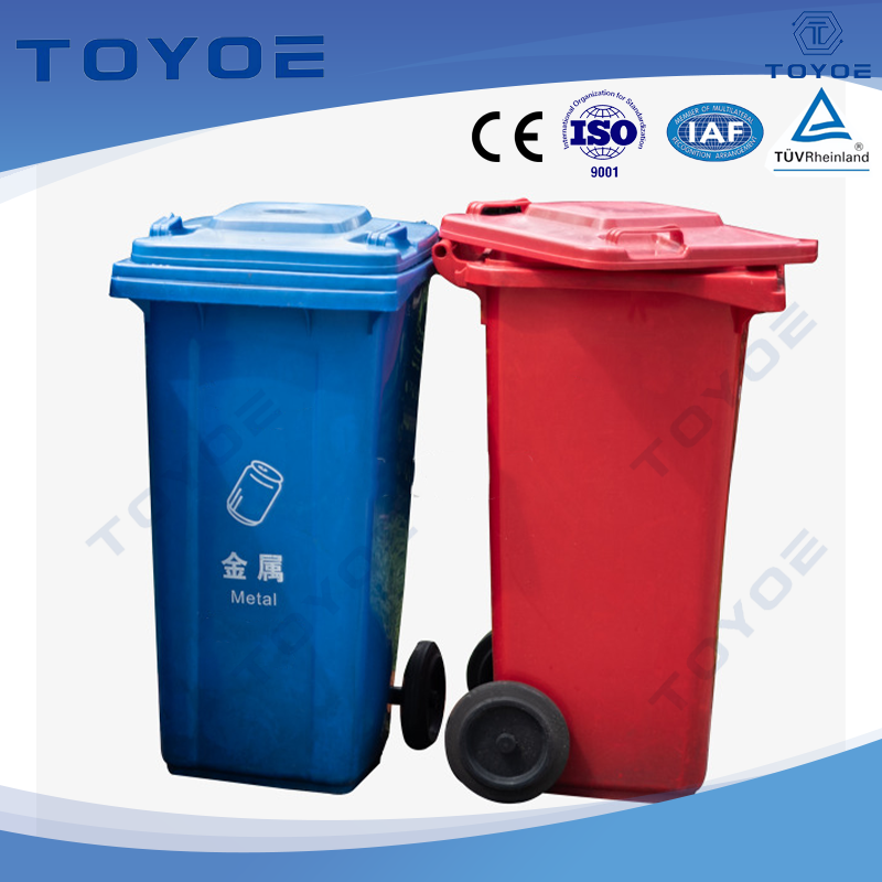 Hub de recyclage urbain écoduel - Double conteneurs en plein air