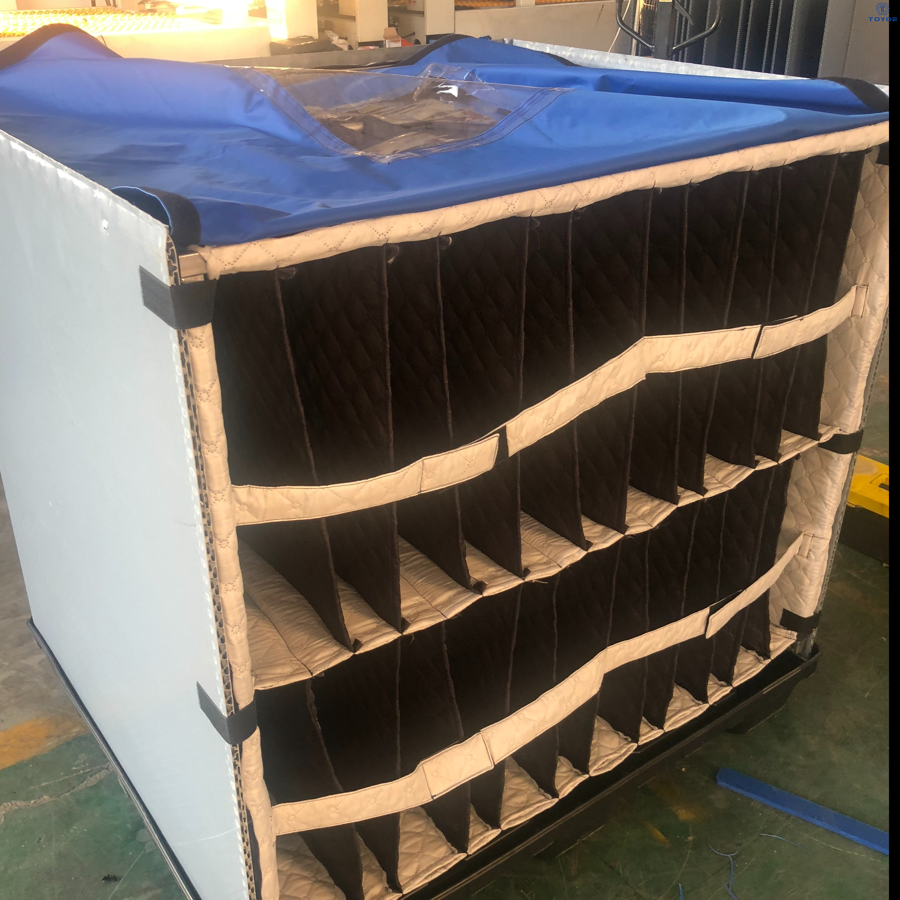 Boîte de rangement entrelacée du compartiment réglable, plastique durable