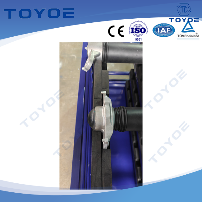 Amortisseurs de rack à chargement à charge élevée, galvanisé, résistant à la poussière