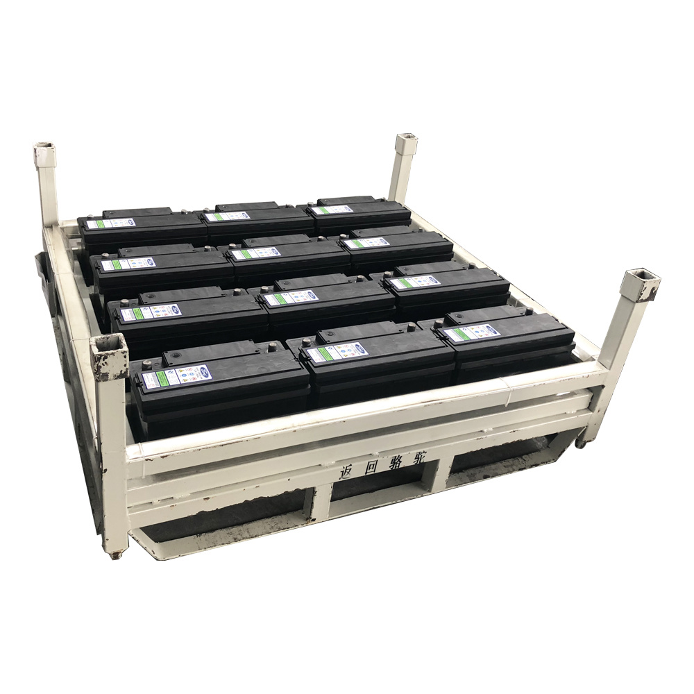 Support de stockage en m&eacute;tal pour emballage de batteries