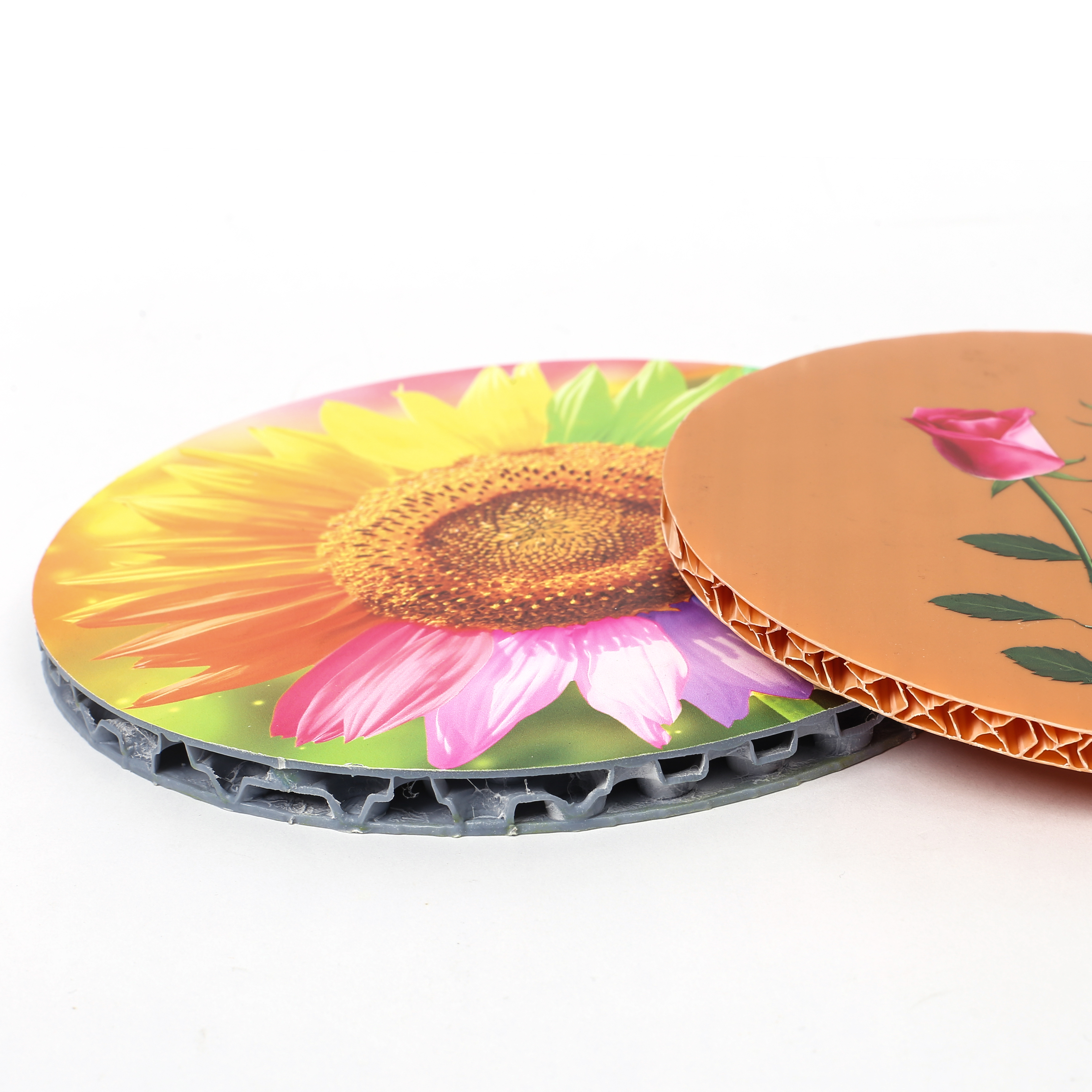 Panneau en nid d'abeille en plastique &agrave; motif imprim&eacute;