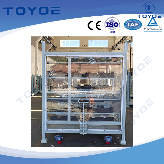 Rack en métal, plastique - film recouvert, épreuve de poussière, pour Long - Dist. Transport