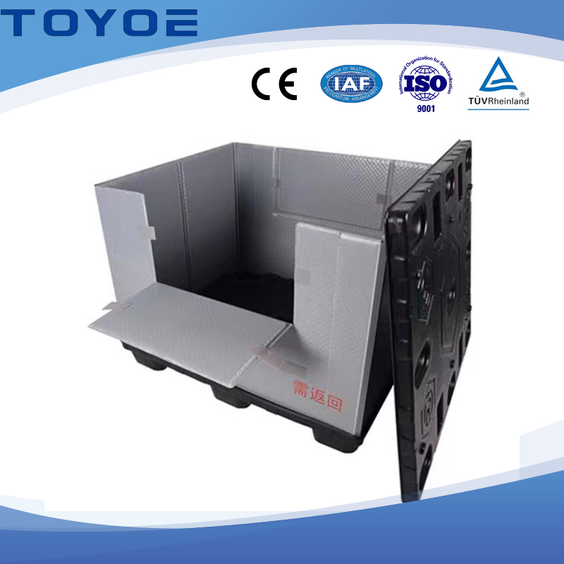 Conteneur de vrac en plastique HDPE pliable et r&eacute;sistant aux chocs